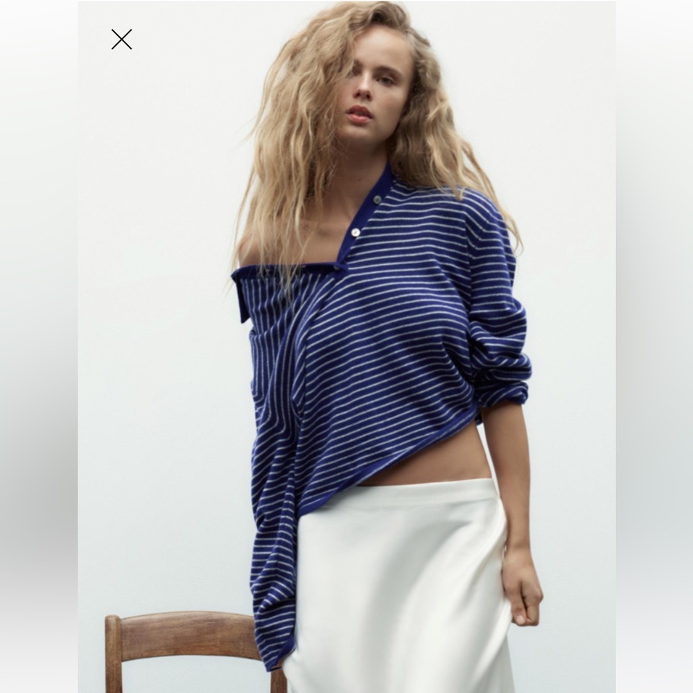 Zara Striped Knit Top